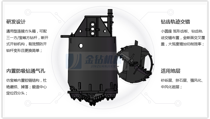 嵌岩双底捞砂斗